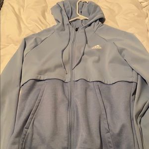 Baby blue adidas jacket